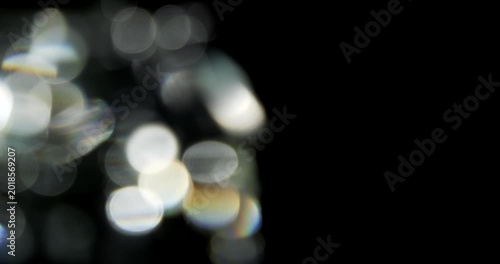 Glittering bokeh FX. Can be used as overlay element or background for design projects. 
4K, Video in loop.
