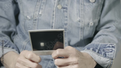 Leisure time with an instant photo