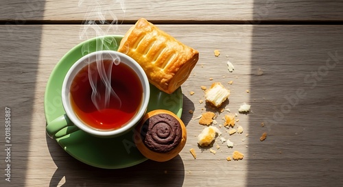 Steaming Cup OF Red Tea.