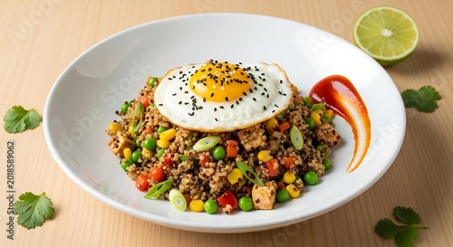 Delicious Fried Rice With Egg.