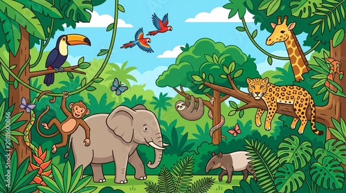 animals in the jungle