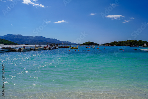 amazing beach of Ksamil , Albania , touristic destination
