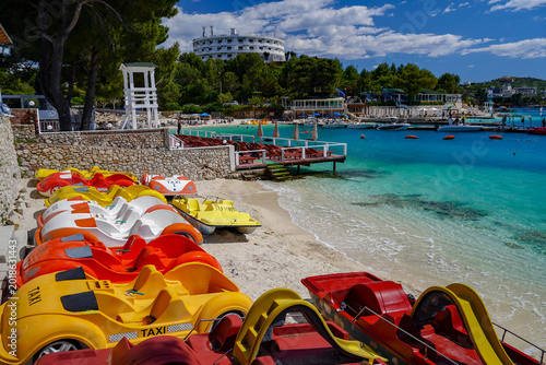 amazing beach of Ksamil , Albania , touristic destination