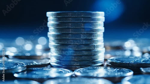 Stack of Coins - Financial Wealth and Investment Concept.