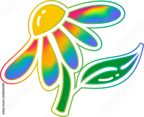Joy Pride Day flower abstract colorful background