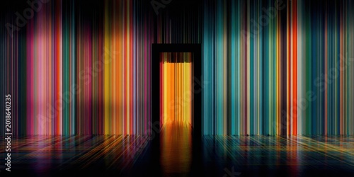 Abstract Vertical Light Streaks Create a Vibrant and Dynamic Background.