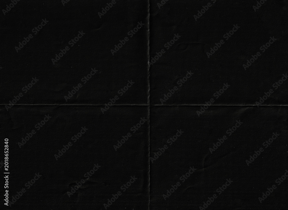 Fototapeta premium Dark Folded Paper Texture – Black Minimal Background