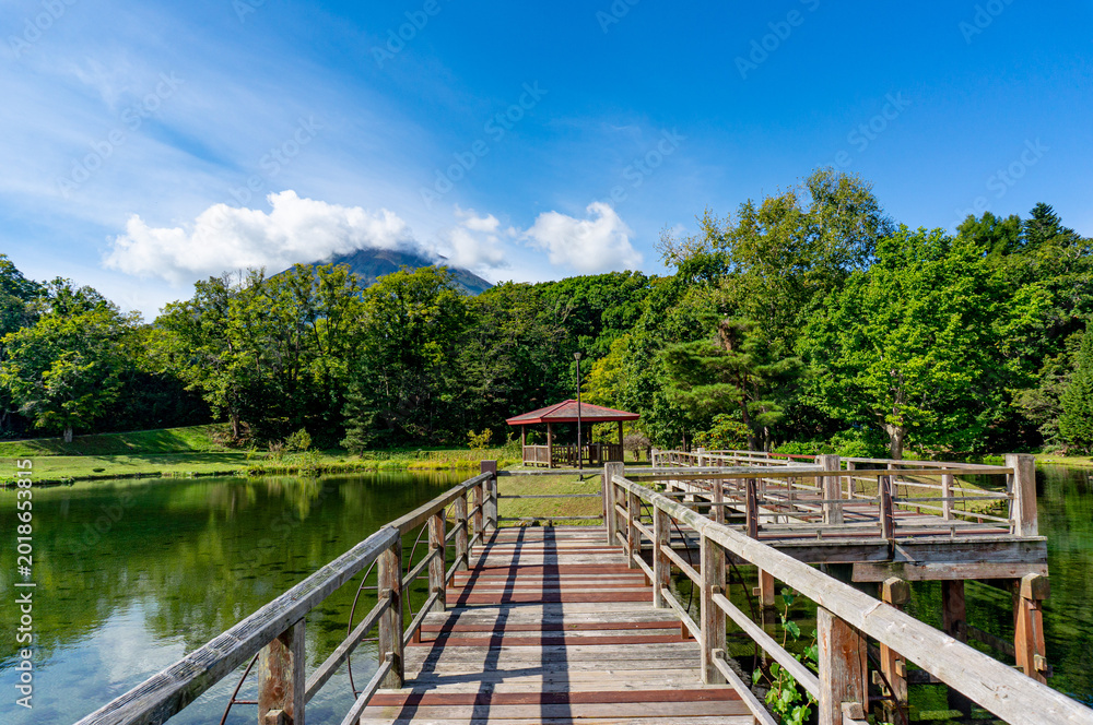 Fototapeta premium 北海道、吹き出し公園