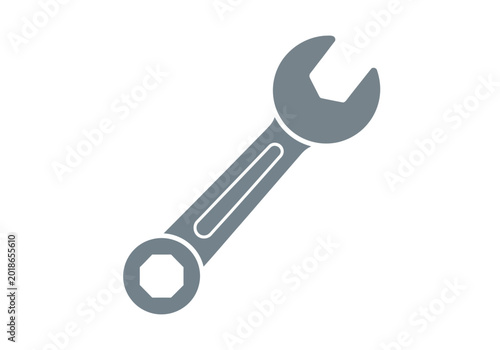 Принти на полотні Adjustable Wrench Tool for Tightening Bolts.