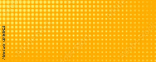 Cuadro en lienzo Yellow orange halftone pattern