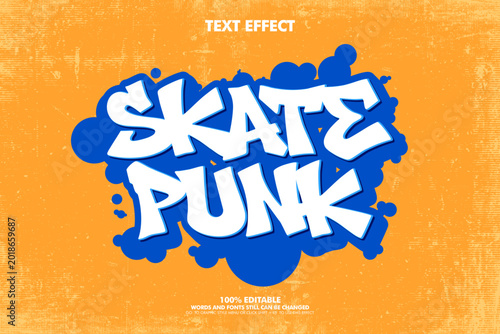 Free style street art graffiti text ffect