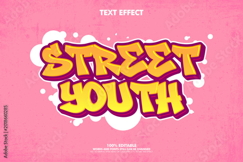 Free style street art graffiti text ffect