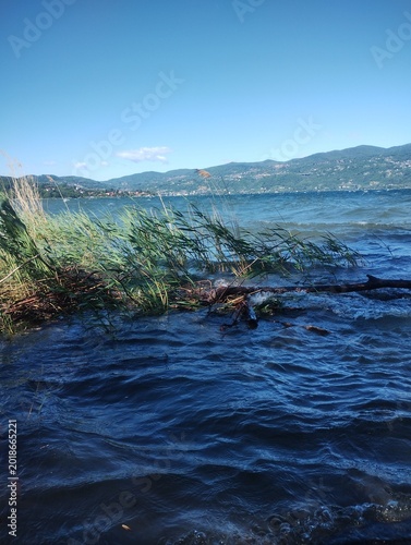 mountain landscape with lake