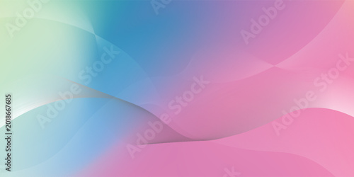 Obraz na płótnie Retro holographic Business Landing page with futuristic vibe gradient lines wave