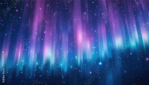 Abstract blue background with stars