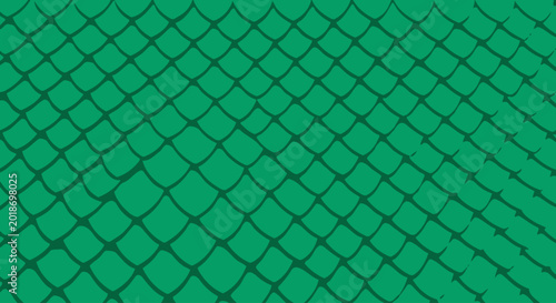 Green plastic mesh fence closeup.