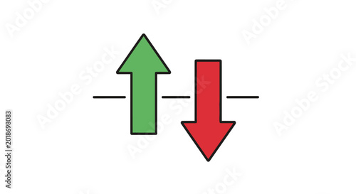 Free Download Green up and red down arrows. - GFXLoad