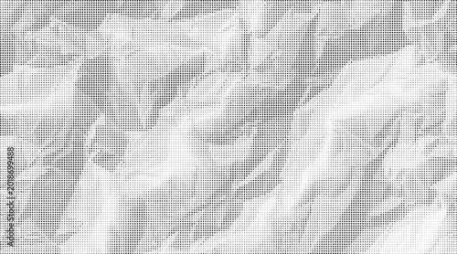 Schilderij op canvas The crumpled white paper texture has a transparent background and many folds