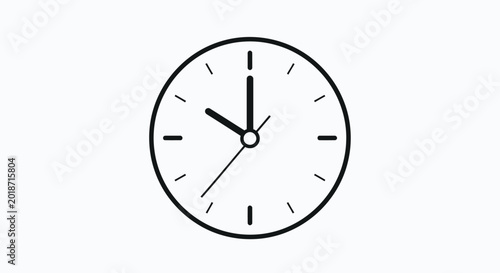 Photos Simple Analog Wall Clock Face.
