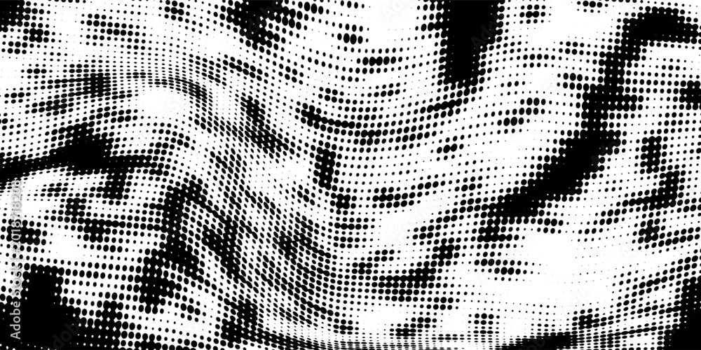 Fototapeta premium Black dark gray silver white wave abstract background for design. Light wave, wavy line. Ombre gradient. Noise rough grungy grain brushed metal metallic effect