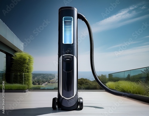 slim vertical vacuum cleaner with a detachable handheld unit