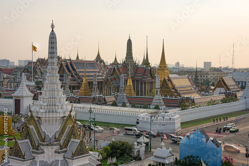 Canvas Print Wat Phra Kaew is a temple without resident monks, located in Bangkok, Thailand