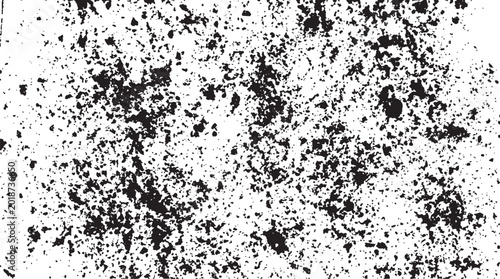 Grunge texture overlay, black distressed grainy pattern on white background