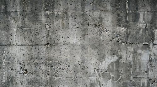 Industrial grey concrete wall texture background with weathered cement surface and subtle grain