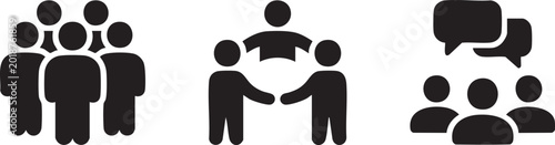 Community Unity Cooperation Teamwork Concept Icon