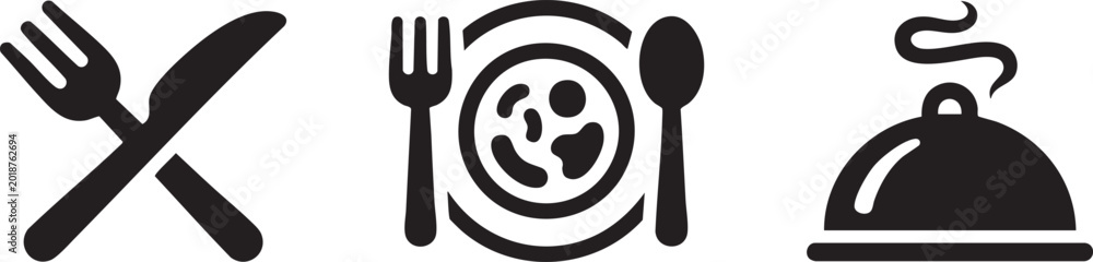 Obraz premium Traditional Food Gourmet Culinary Art Icon