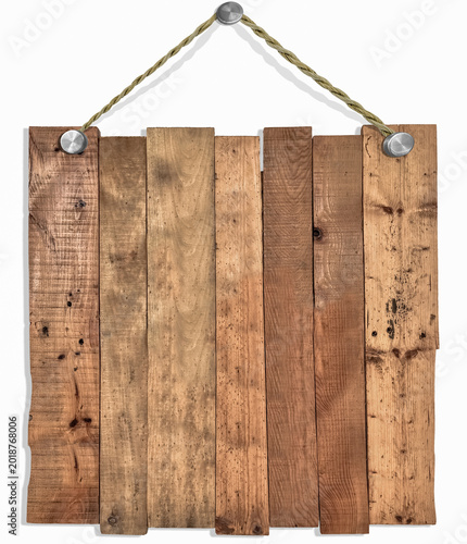 Panneau suspendu en bois de palette 
