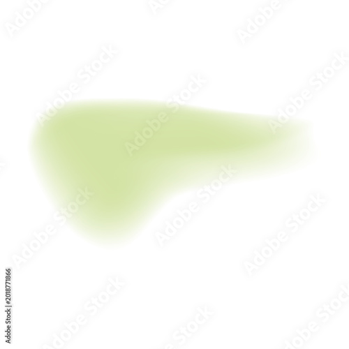 Green gradient blur blob shape	
