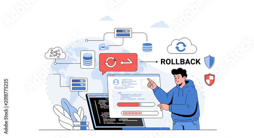 Software rollback, system reset, data recovery, error correction, system failure