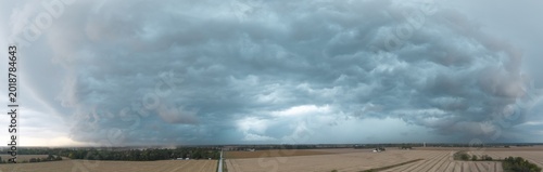 Foto 63891-03409 Aerial panoramic of an approaching storm Marion Co