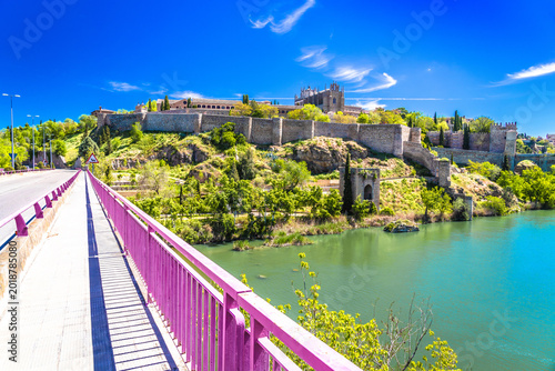 Slika na platnu View of Toledo walls and Tajo river