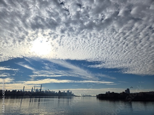 Photography Beautiful dramatic clouds over the sky of New York City