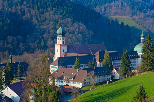 St. Trudpert Monastery, Münstertal, Black Forest, Baden-Württemberg, Germany

