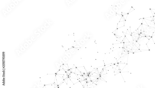 Futuristic Data Connection Plexus Network Background