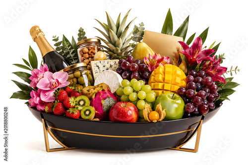 cesta de frutas para uso comercial, gerado IA