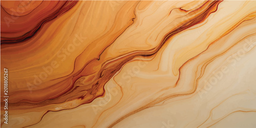 Abstract wood texture background featuring orange sandstone waves and red rock erosion patterns reminiscent of an Arizona slot canyon landscape