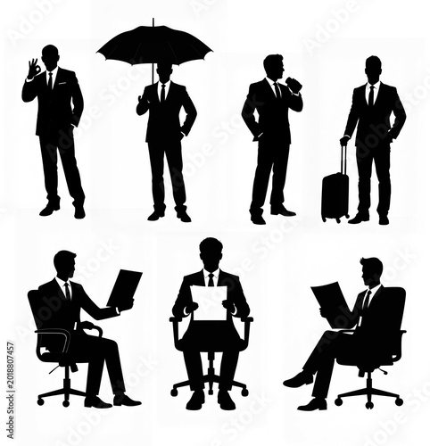 IT業界・ビジネス資料に使えるシルエット素材集Silhouette Resources for Tech Industry & Business Presentations	