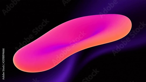 Abstract fluid art in orange pink and purple
