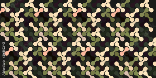 фотографія The image features a seamless, repeating geometric pattern consisting of interlocking dumbbell or rounded plus-shaped forms