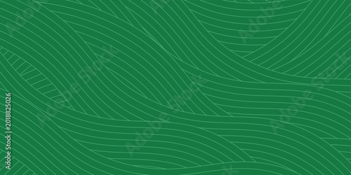 Seamless green vineyard pattern with organic wavy lines of grape fields. Eco‑friendly farm texture, abstract striped landscape, natural agriculture background, botanical vector design for rustic decor