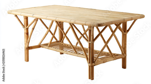 Beachside Dining Concept Bamboo Table Top View