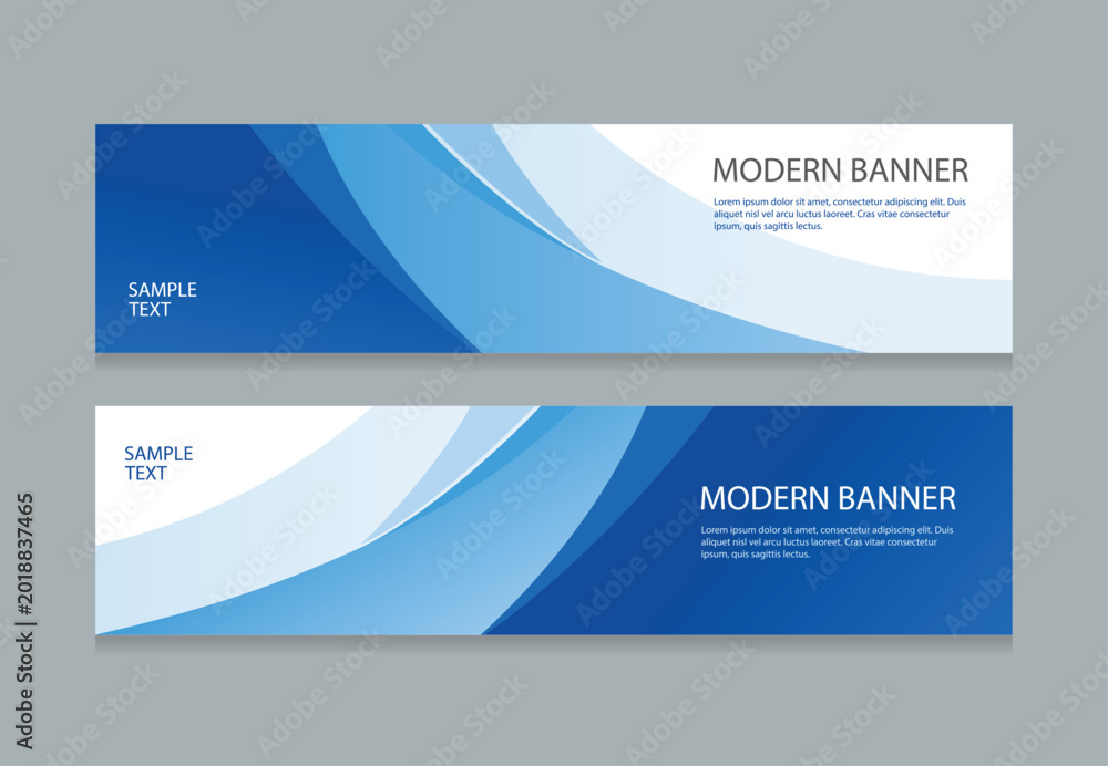 Fototapeta premium Modern Abstract Business web Banner Template Set
