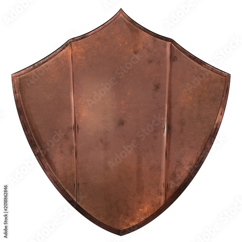 Wooden Shields Protection Illustration