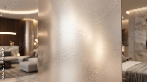 Elegant pale champagne metallic texture with soft radiant reflections and luxurious modern background