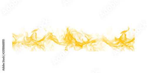 Vibrant golden fire and smoke wisps create a glowing abstract horizontal border on a dark black background frame layouts