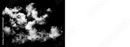 Foto White smoke clouds in the air floating freely in a room  no background transpare